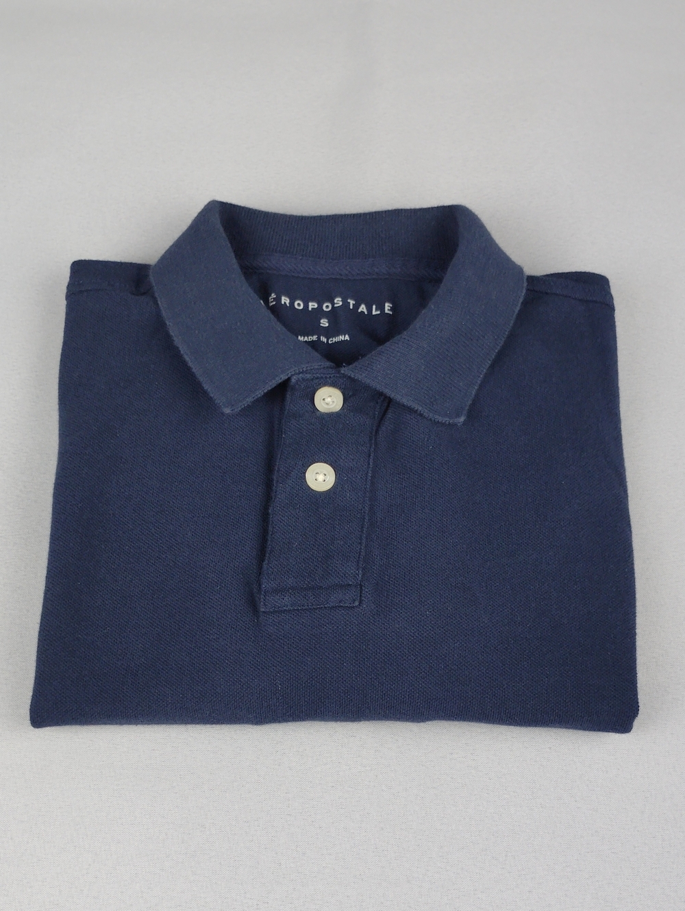 Aeropostale Men's Dark Blue Polo Shirt